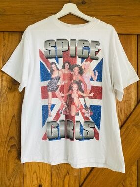 Vintage 1998 SPICE GIRLS USA Tour T-Shirt 2-Sided M Single Stitch 90’s Band Tee